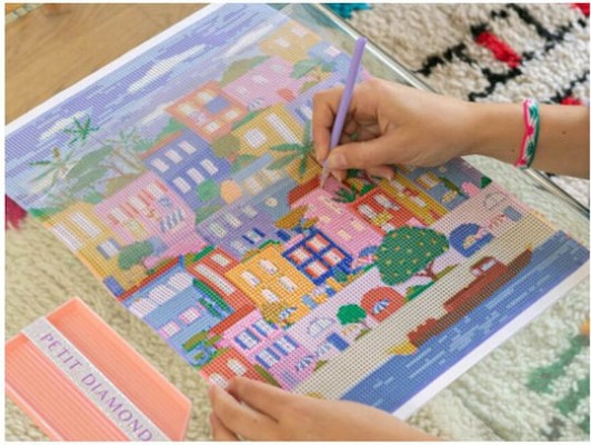 La Petite Épicerie Diamond Painting ''Maisons Colorees''