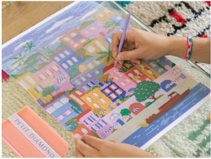 La Petite Épicerie Diamond Painting ''Maisons Colorees''