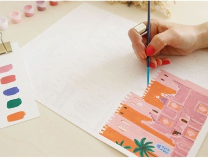 La Petite Épicerie Painting By Numbers ''Sunset in Morocco''