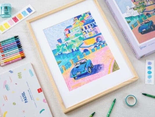 La Petite Épicerie Pastel by Numbers ''Drive'' 32.5x24.5cm