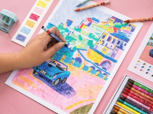 La Petite Épicerie Pastel by Numbers ''Drive'' 32.5x24.5cm