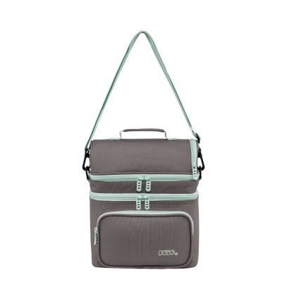 Polo Double Cooler Σχολική Τσάντα Φαγητού Γκρι 9-07-096-2759