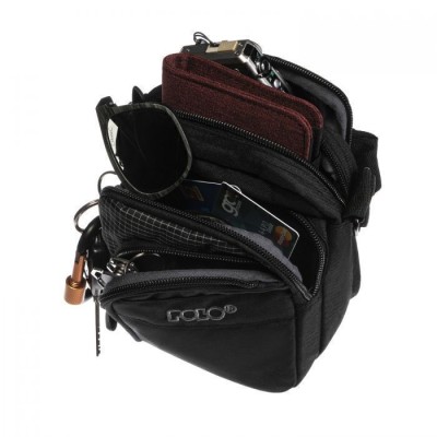 Polo Strike Large Ανδρική Τσάντα Ώμου / Χιαστί σε Μαύρο χρώμα 9-07-008-2000