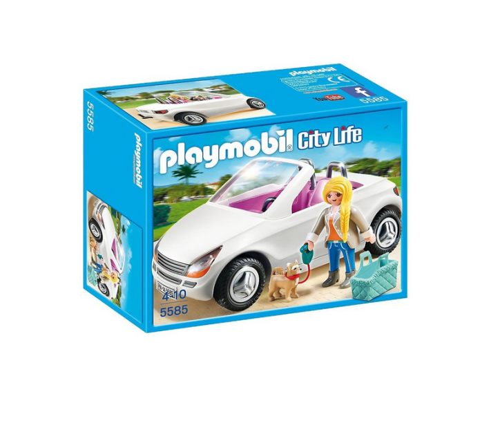 Playmobil Cabrio Με Κυρία Και Σκυλάκι 5585