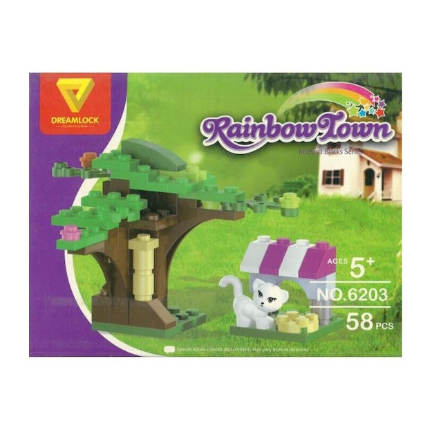 Dreamlock Τουβλάκια Άτακτη Γατούλα για 5+ Ετών 58τμχ