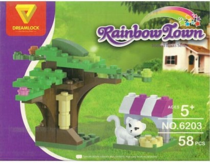 Dreamlock Τουβλάκια Άτακτη Γατούλα για 5+ Ετών 58τμχ