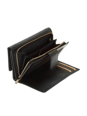 Lavor 1-6019 Μεγάλο Δερμάτινο Γυναικείο Πορτοφόλι με RFID Μαύρο