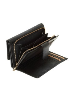 Lavor 1-6019 Μεγάλο Δερμάτινο Γυναικείο Πορτοφόλι με RFID Μαύρο