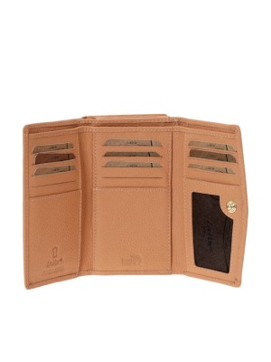 Lavor 1-6019 Δερμάτινο Γυναικείο Πορτοφόλι με RFID Πορτοκαλί