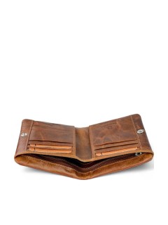 Lavor 1-3827 Δερμάτινο Ανδρικό Πορτοφόλι με RFID Κονιάκ
