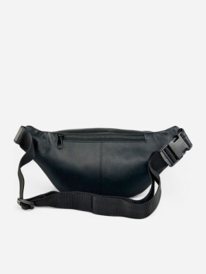 Lavor 1-7123 Ανδρικό Δερμάτινο Τσαντάκι Μέσης Μαύρο