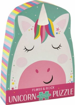 Παιδικό Puzzle Μoνόκερος για 3+ Ετών 12pcs Floss & Rock