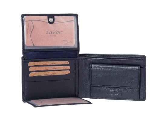 Lavor 1-3817 Δερμάτινο Ανδρικό Πορτοφόλι με RFID Μπλε
