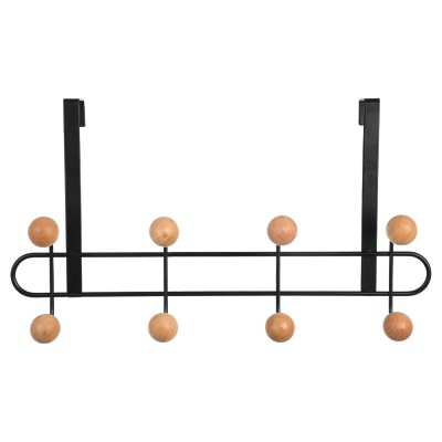 ΚΡΕΜΑΣΤΡΑ ΠΟΡΤΑΣ ΜΕΤΑΛΛΙΚΗ 41X7.5X23cm 8 ΘΕΣΕΩΝ ΜΑΥΡΗ