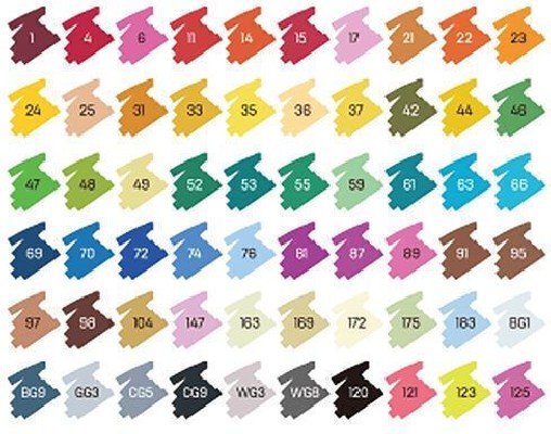 Deli Color Emotion Sketch Markers Σετ 60τμχ