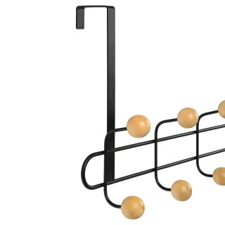 ΚΡΕΜΑΣΤΡΑ ΠΟΡΤΑΣ ΜΕΤΑΛΛΙΚΗ 52x7.5x23cm 10 ΘΕΣΕΩΝ ΜΑΥΡΗ