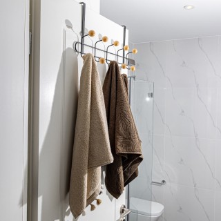 ΚΡΕΜΑΣΤΡΑ ΠΟΡΤΑΣ ΜΕΤΑΛΛΙΚΗ 52x7.5x23cm 10 ΘΕΣΕΩΝ ΜΑΥΡΗ