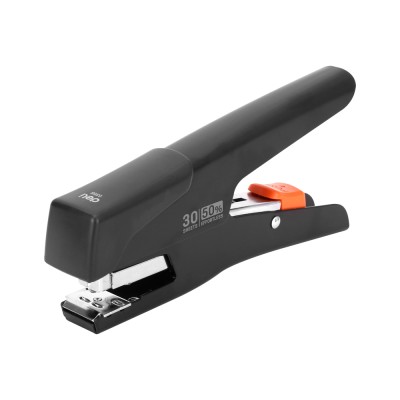 Συρραπτικό Χειρός Deli με Δυνατότητα Συρραφής έως 30 Φύλλα Χαμηλής Πίεσης 24/6 26/6 Μαύρος 0358