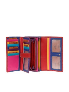 Lavor 1-3682 Μεγάλο Δερμάτινο Γυναικείο Πορτοφόλι με RFID Κόκκινο