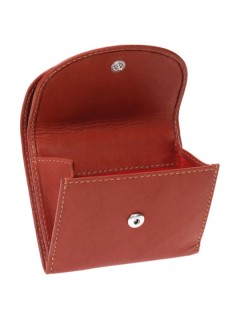 Lavor 1-7219 Μικρό Δερμάτινο Γυναικείο Πορτοφόλι Κερμάτων με RFID Κόκκινο