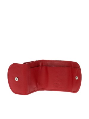 Lavor 1-7219 Μικρό Δερμάτινο Γυναικείο Πορτοφόλι Κερμάτων με RFID Κόκκινο