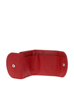 Lavor 1-7219 Μικρό Δερμάτινο Γυναικείο Πορτοφόλι Κερμάτων με RFID Κόκκινο