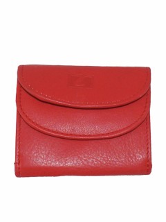 Lavor 1-7219 Μικρό Δερμάτινο Γυναικείο Πορτοφόλι Κερμάτων με RFID Κόκκινο