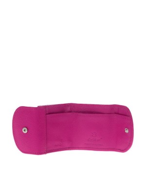 Lavor 1-7219 Μικρό Δερμάτινο Γυναικείο Πορτοφόλι Κερμάτων Φούξια