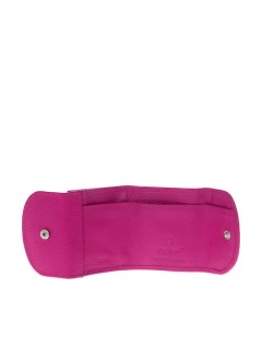 Lavor 1-7219 Μικρό Δερμάτινο Γυναικείο Πορτοφόλι Κερμάτων Φούξια