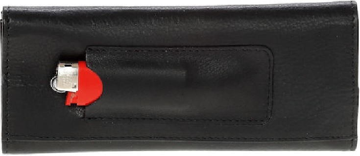 Lavor 1-30113 Δερμάτινη Καπνοθήκη Μαύρη με Μαγνητικό Κούμπωμα