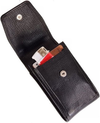 Lavor 1-7044 Δερμάτινη Θήκη Πακέτου Τσιγάρων Μαύρη με Μαγνητικό Κούμπωμα