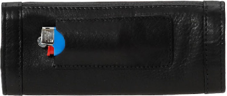 Lavor 1-9714 Δερμάτινη Καπνοθήκη Μαύρη με Μαγνητικό Κούμπωμα