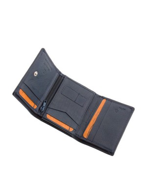 Lavor 1-3305 Δερμάτινο Ανδρικό Πορτοφόλι Καρτών με RFID Μπλε