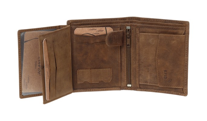 Lavor 1-3309 Δερμάτινο Ανδρικό Πορτοφόλι με RFID Crunch