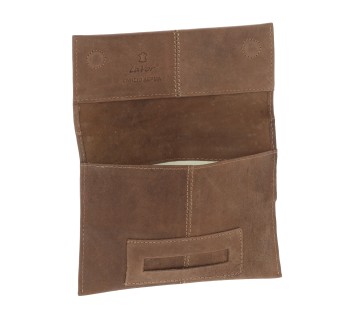 Lavor 1-30112 Δερμάτινη Καπνοθήκη Καφέ Oily με Μαγνητικό Κούμπωμα