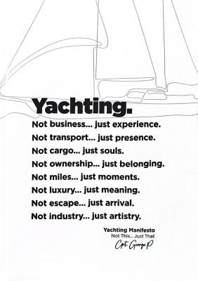 YACHTING. NOT BUSINESS ...JUST EXPERIENCE HC