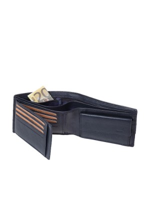 Lavor 1-3815 Δερμάτινο Ανδρικό Πορτοφόλι Μπλε με RFID