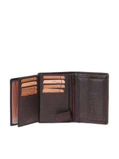 Lavor 1-3821 Δερμάτινο Ανδρικό Πορτοφόλι με RFID Καφέ
