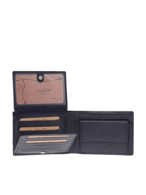 Lavor 1-3833 Δερμάτινο Ανδρικό Πορτοφόλι με RFID Μπλε