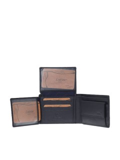 Lavor 1-3834 Δερμάτινο Ανδρικό Πορτοφόλι με RFID Μπλε