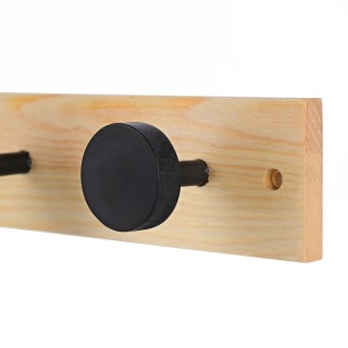 ESTIA ΚΡΕΜΑΣΤΡΑ ΤΟΙΧΟΥ ΞΥΛΙΝΗ 40x6x6cm 4 ΘΕΣΕΩΝ