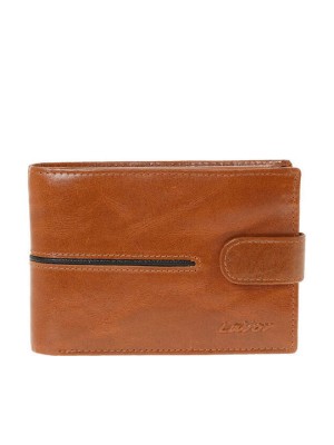Lavor 1-3841 Δερμάτινο Ανδρικό Πορτοφόλι με RFID Κονιάκ