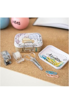 Trendhaus Σετ Γραφικής Υλης Mini σε Μεταλλικό Κουτί