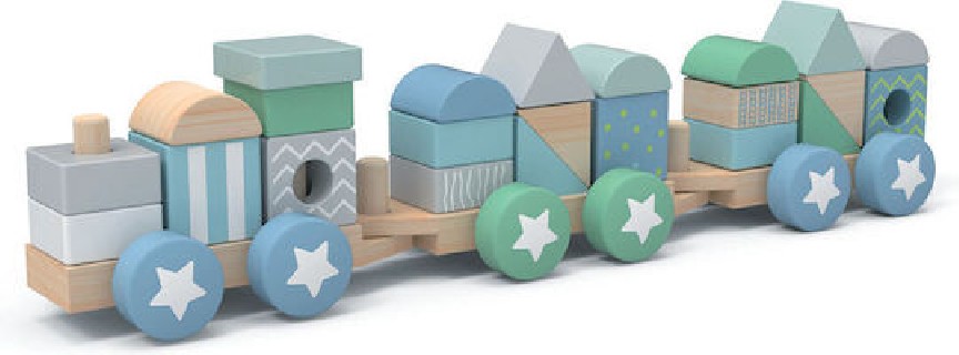 Skag Ξύλινο Παιχνίδι Τρενάκι από 1.5 Ετών