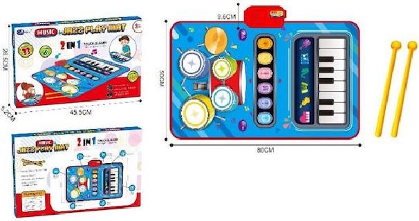 Martin Toys Μουσικό Παιχνίδι Πιάνο-Drums Πατώματος 2 Σε 1 για 3+ Ετών