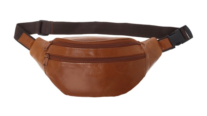 Lavor 1-7123 Ανδρικό Δερμάτινο Τσαντάκι Μέσης Cognac