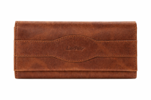 Lavor 1-30113 Δερμάτινη Καπνοθήκη Καφέ Oily με Μαγνητικό Κούμπωμα