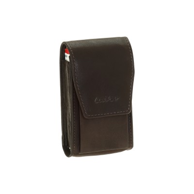 Lavor 1-7044 Δερμάτινη Θήκη Πακέτου Τσιγάρων Καφέ με Μαγνητικό Κούμπωμα