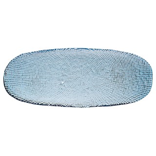 ESTIA ΠΙΑΤΕΛΑ ΣΕΡΒΙΡΙΣΜΑΤΟΣ ROCHE ΓΥΑΛΙΝΗ 42x17x2cm ΜΠΛΕ