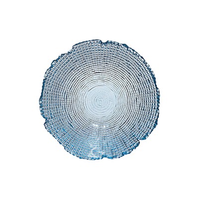 ESTIA ΣΑΛΑΤΙΕΡΑ ROCHE ΓΥΑΛΙΝΗ 19.5x7.5cm ΜΠΛΕ